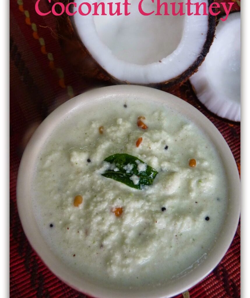 Coconut Chutney served in a bowl
