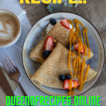 "Ragi Dosa Recipe!!" and "queenofrecipes.online" written on an image with ragi dosa