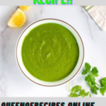 "Green Chutney Recipe!!" and "queenofrecipes.online" written on an image with Green Chutney.