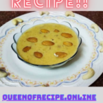 " Rabri Recipe!!" and "queenofrecipes.online" written on an image with Rabri