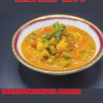 " Veg Korma Recipe!!" and "queenofrecipes.online" written on an image with Veg Korma.