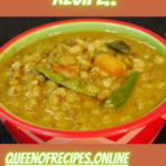 " Sabut Moong Dal Recipe!!" and "queenofrecipes.online" are written on an image with a Sabut Moong Dal.